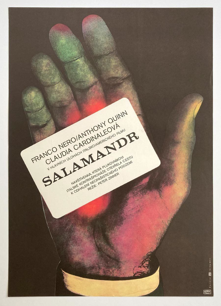 Movie Poster, The Salamander, Karel Vaca, 1982