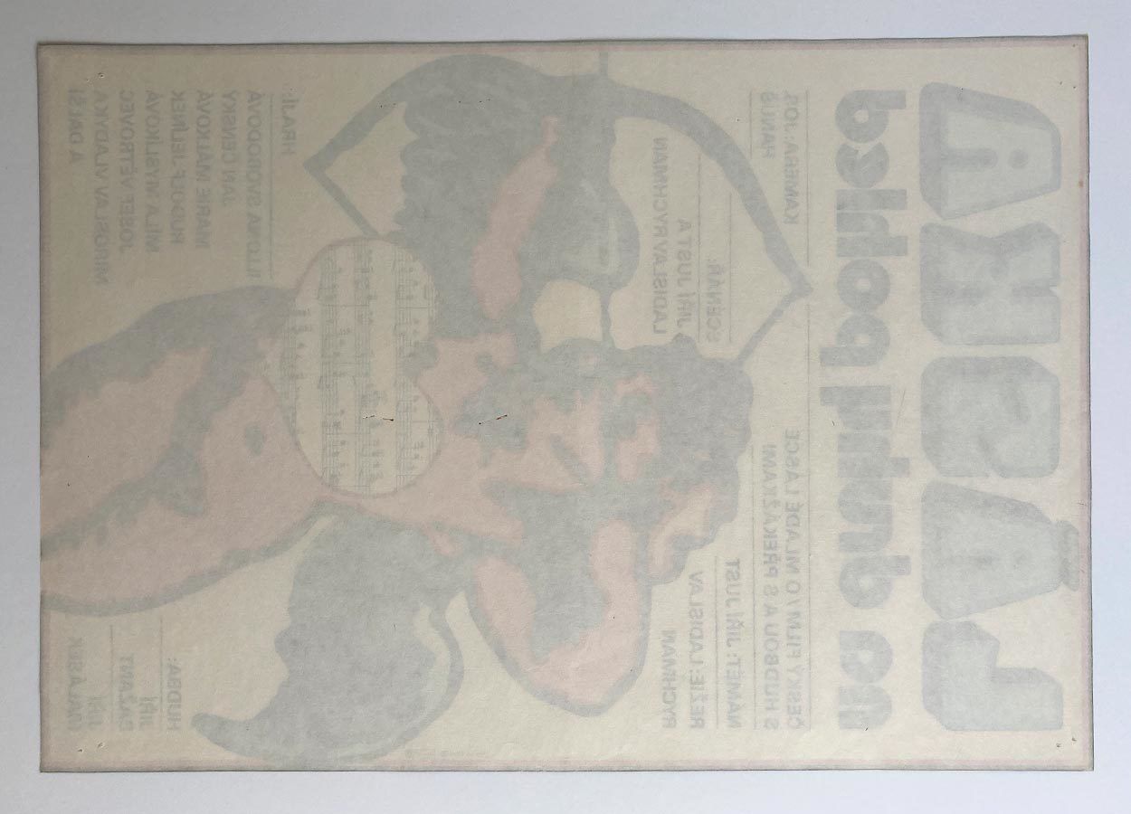 Original Film Poster, Love At Second Sight, Karel Vaca, 1981, Genuine Czech Vintage Print photo buy