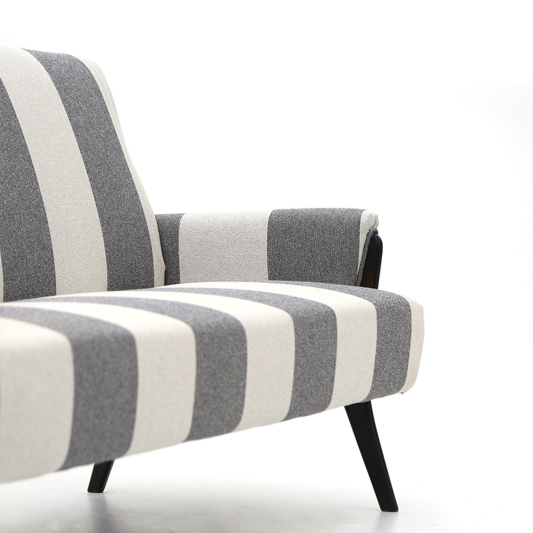 photo furniture 3 Seater Sofa With Wooden Structure, 1950s