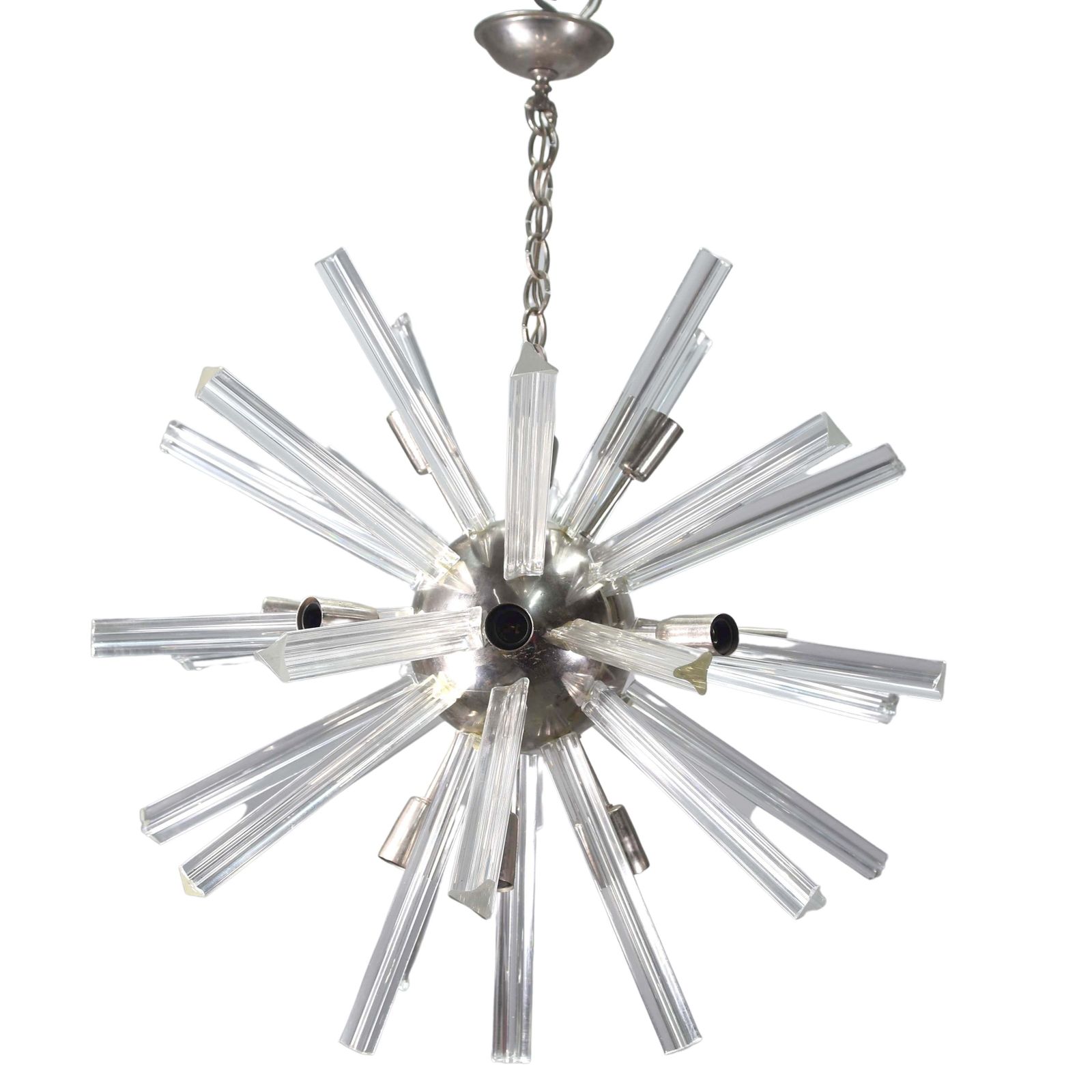 Italian Design Sputnik Chandelier Glass Rod
