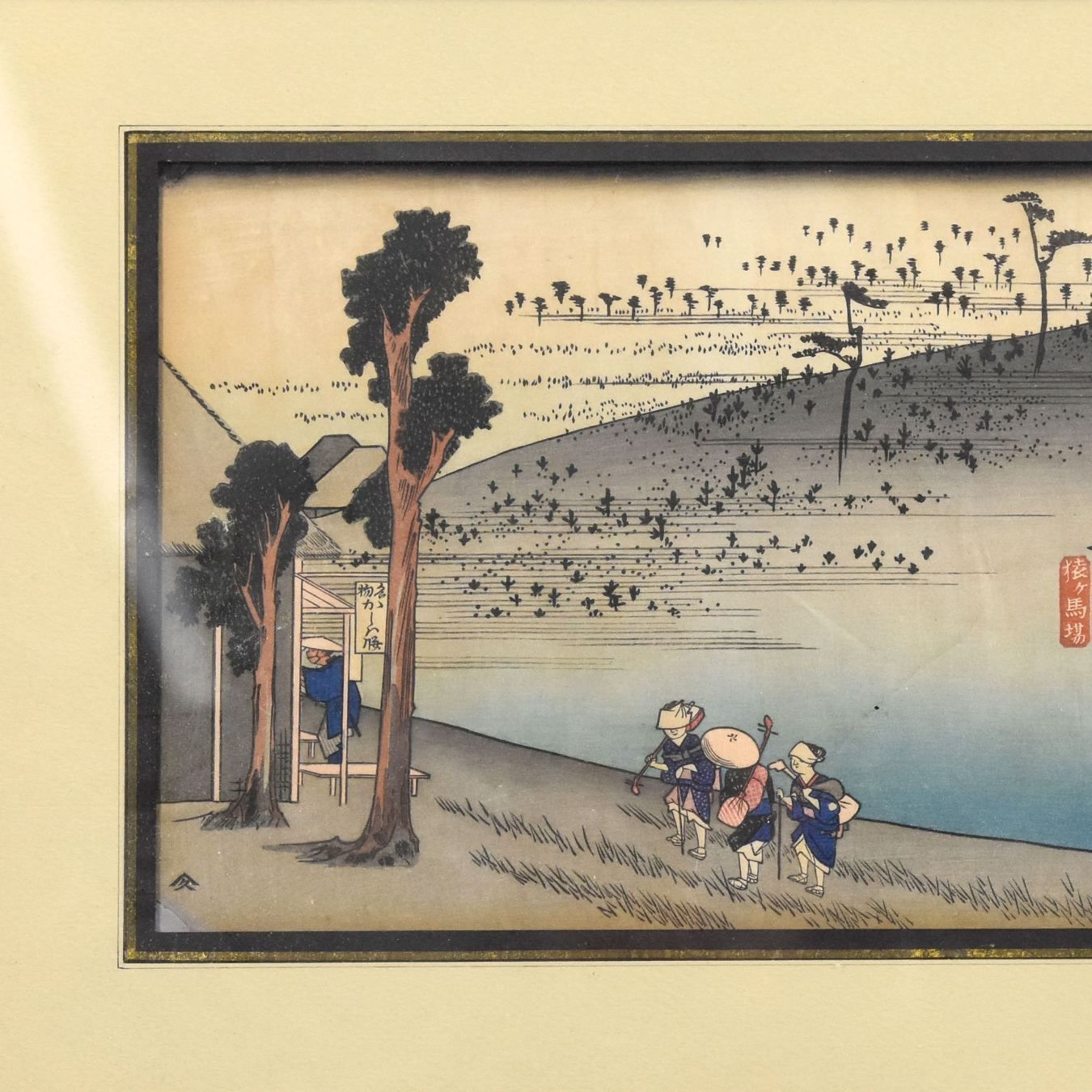 19th Century Japanese Print On Rice Paper photo furniture