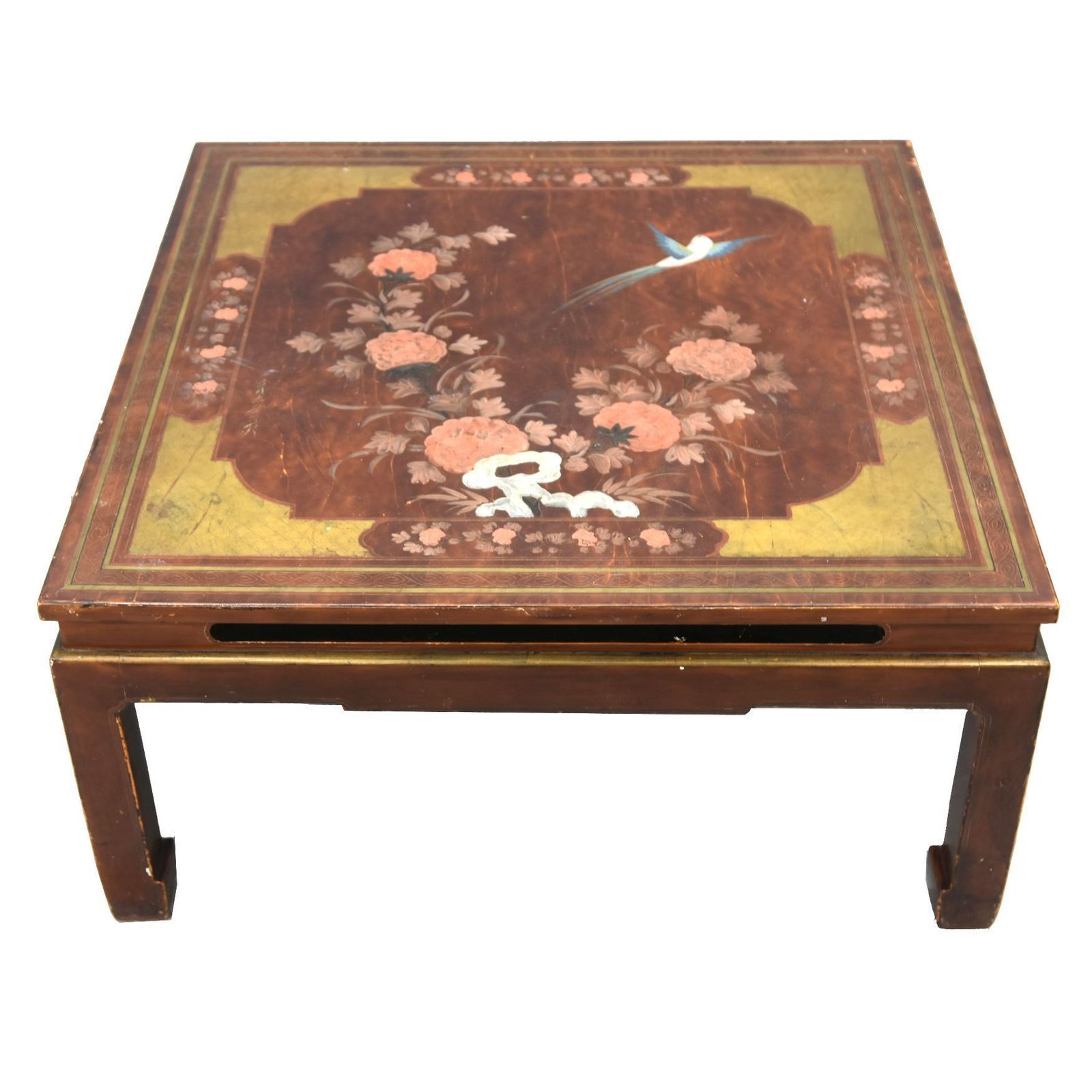 Late 19th Century Painted Lacquered Asian Tea Table