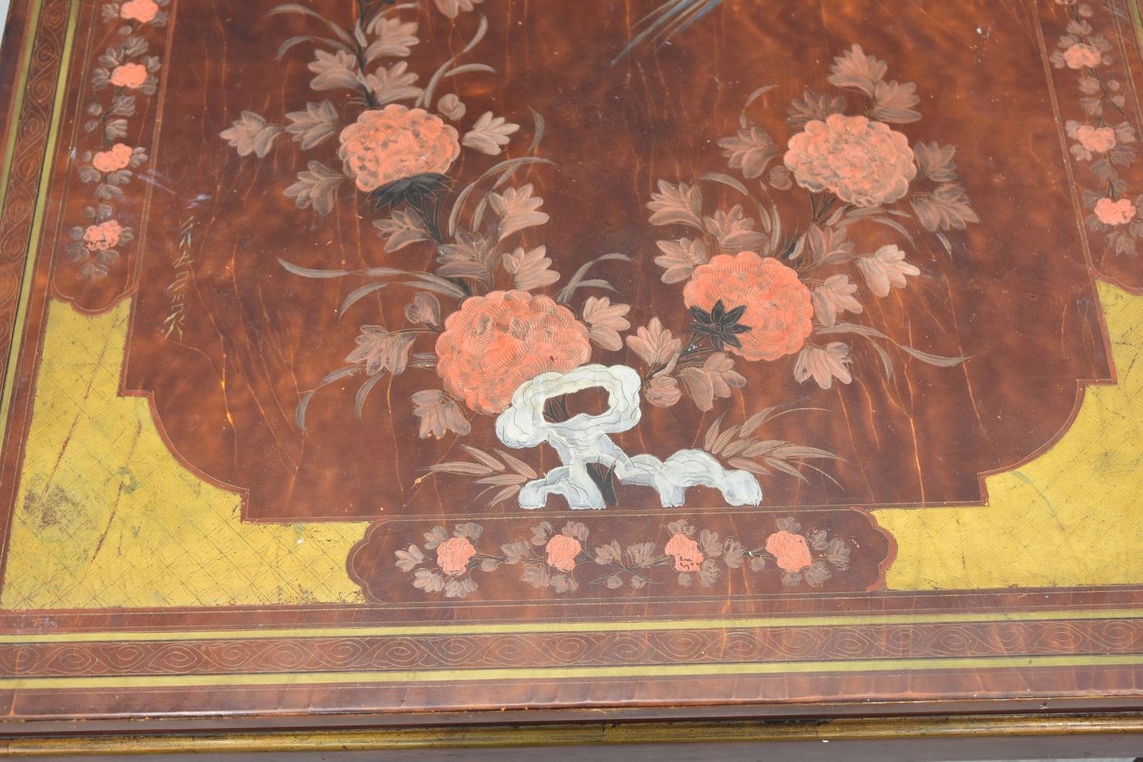 Late 19th Century Painted Lacquered Asian Tea Table photo Furniture