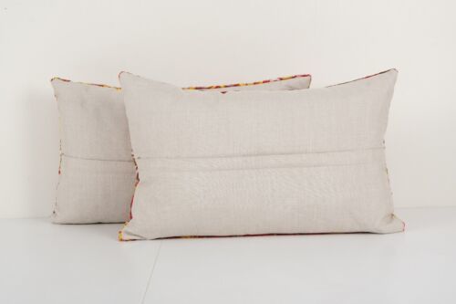 Set Of Two Soft Lumbar Cover, Pair Velvet Pillow Cover, Tribal Sofa Pillow photo Textiles