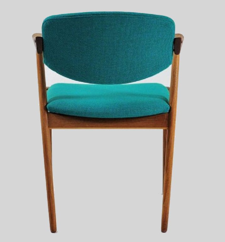 Eight Danish Fully Restoredkai Kristiansen Dining Chairs In Teak Inc. Custom Upholstry photo 10500.0