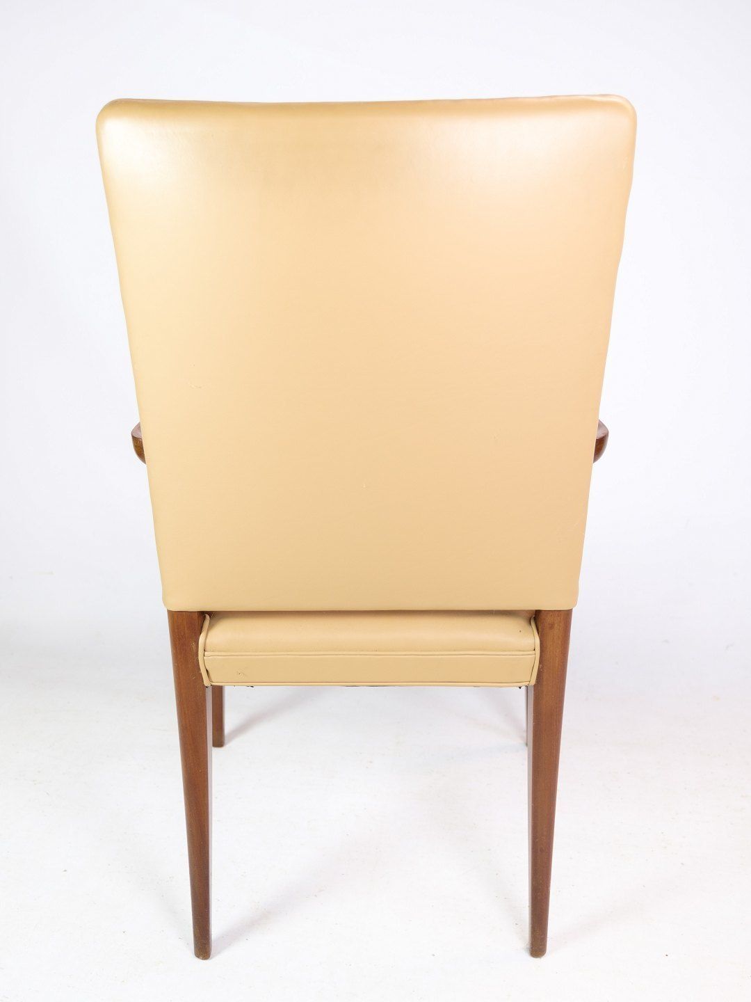 Armchair In Mahohgany And Light Leather By Jacob Kjær From 1950s photo buy