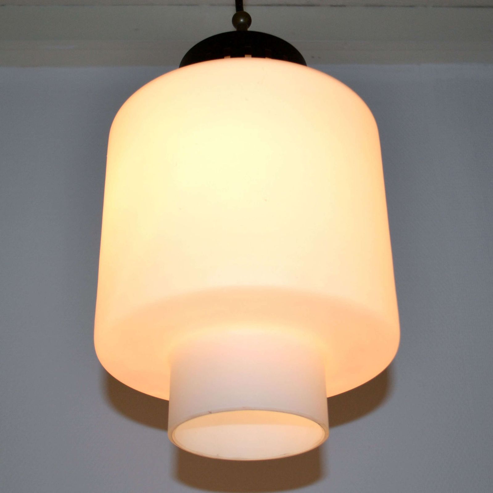 Stilnovo Opaline Pendant, 1960's photo Lighting