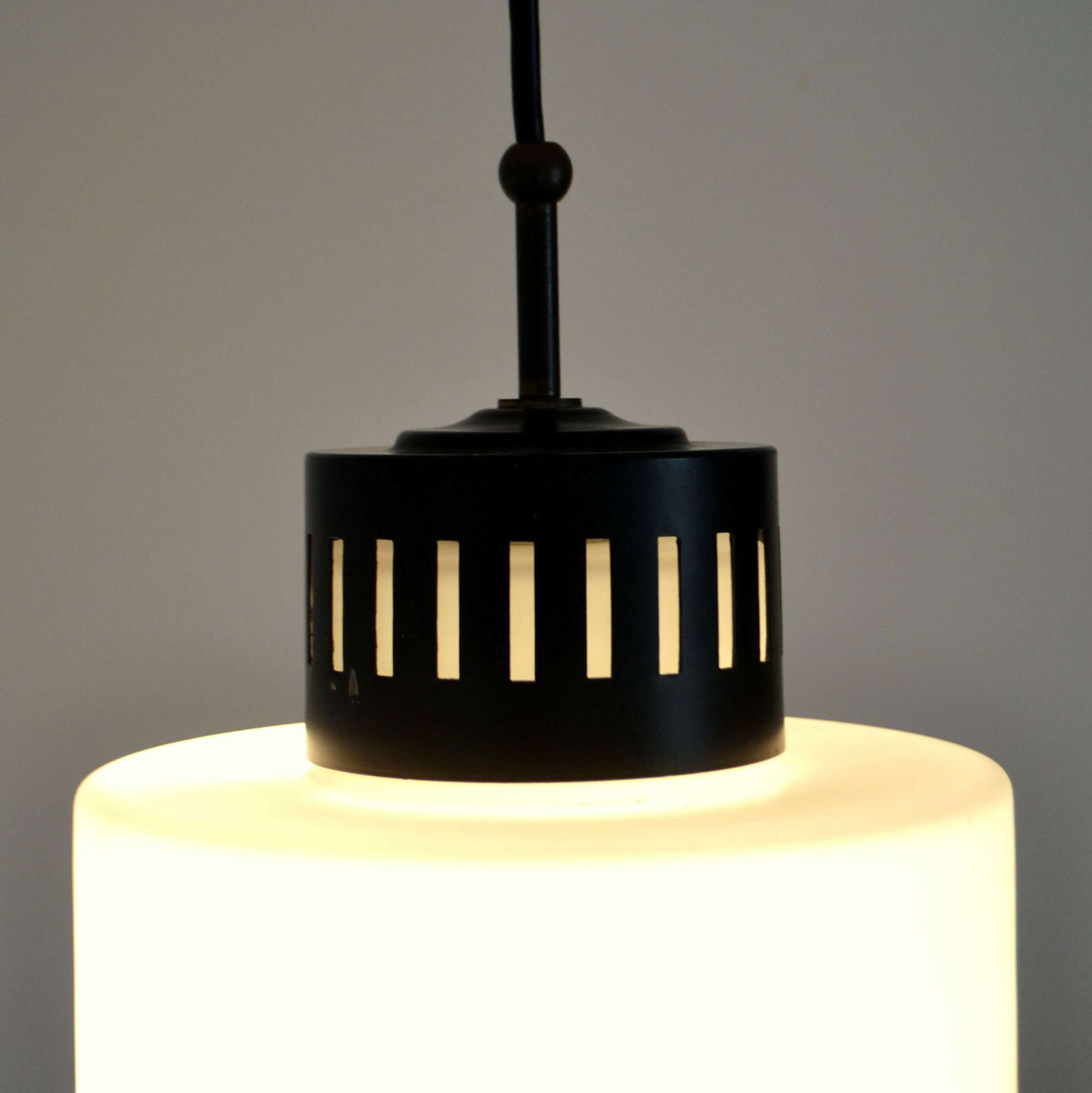 Stilnovo Opaline Pendant, 1960's photo 650.0