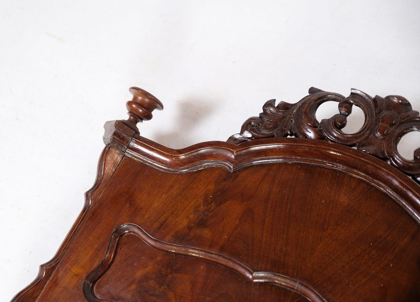 photo buy Mirror Made In Mahogany With Carvings, Denmark, 1880