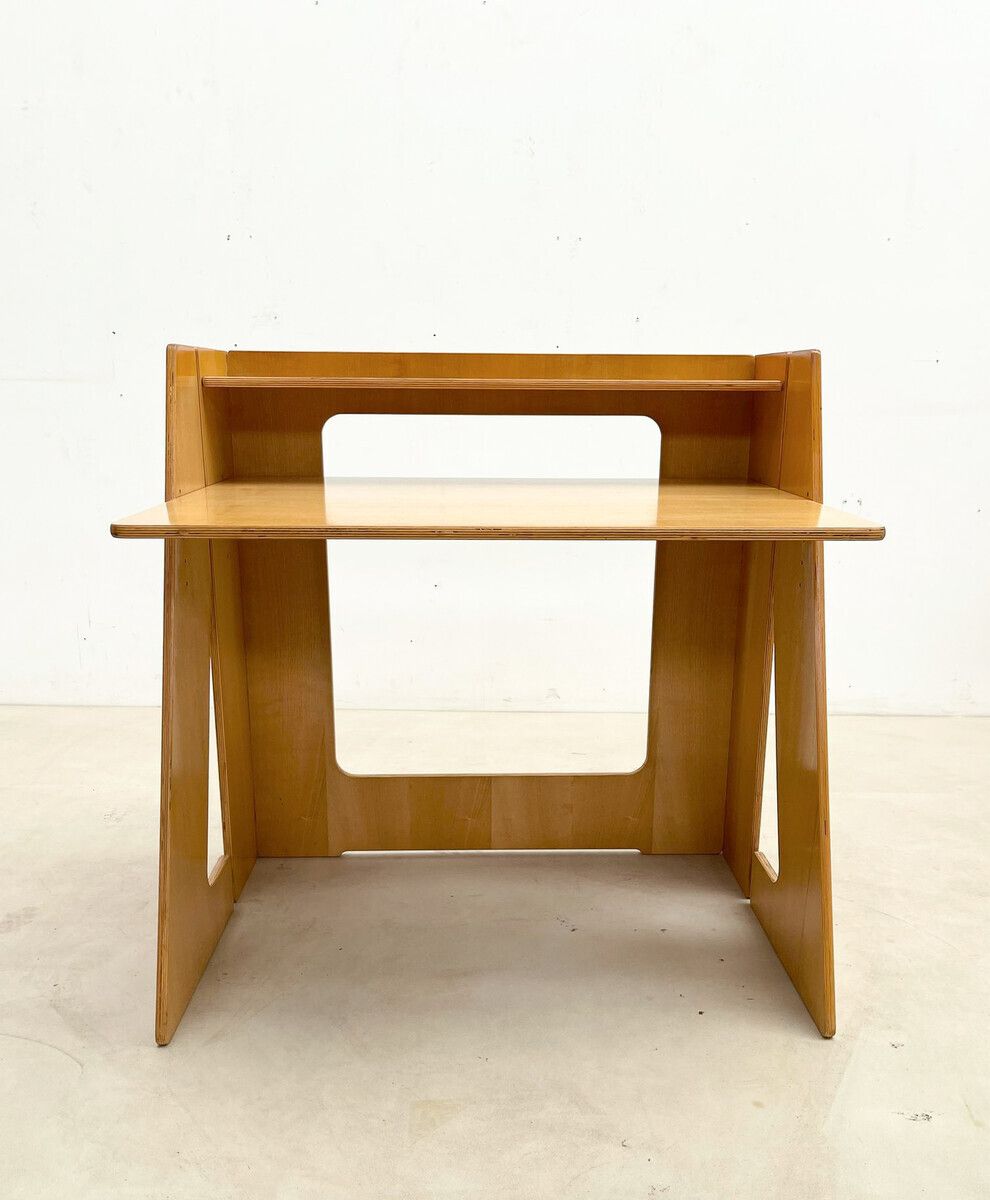 Mid Century Modern Foldable Wooden "6m" Desk & Chair Set photo 2440.0