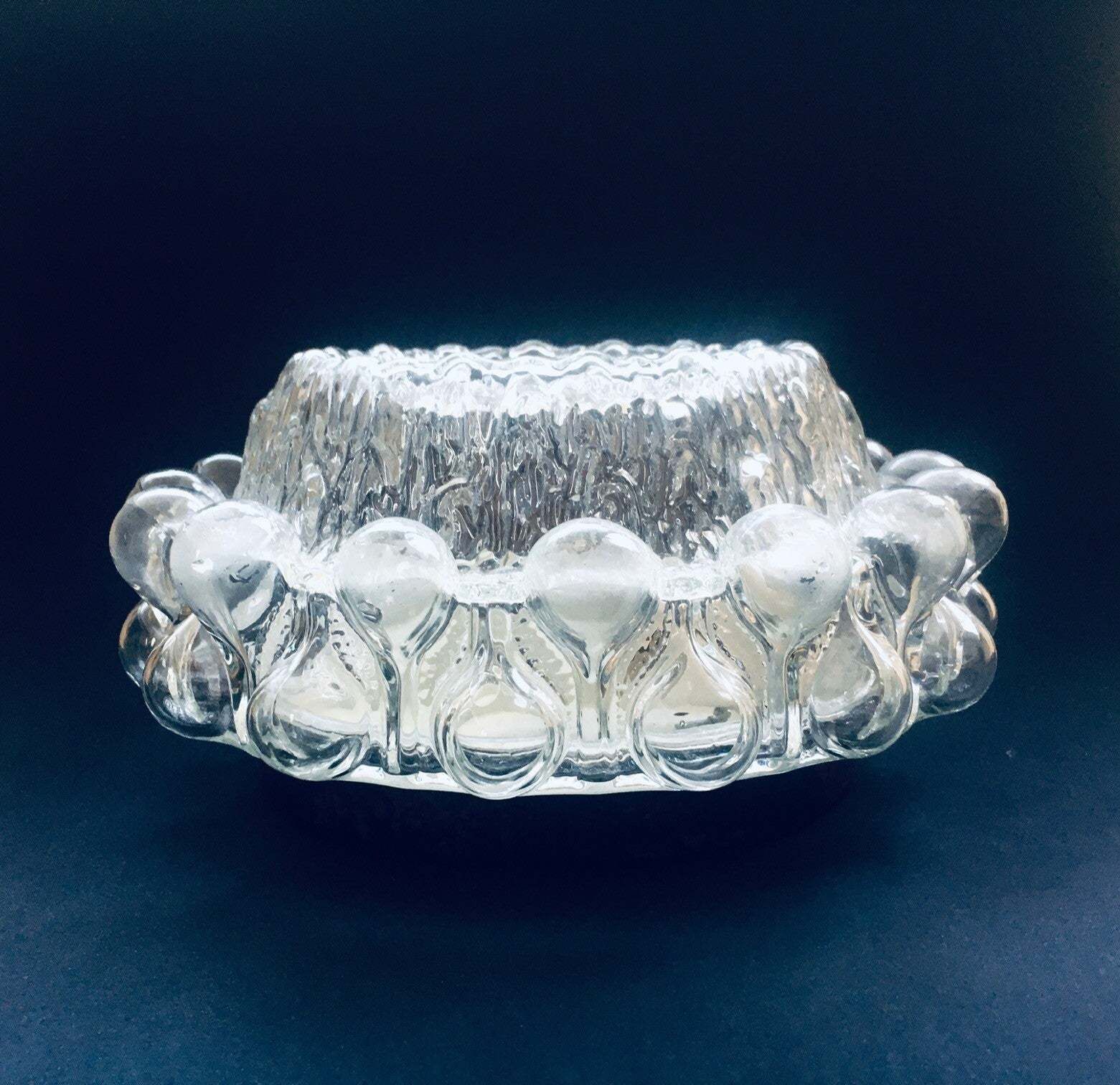 1960's Design Bubble Glass Sconce Wall Lamp photo 143.84