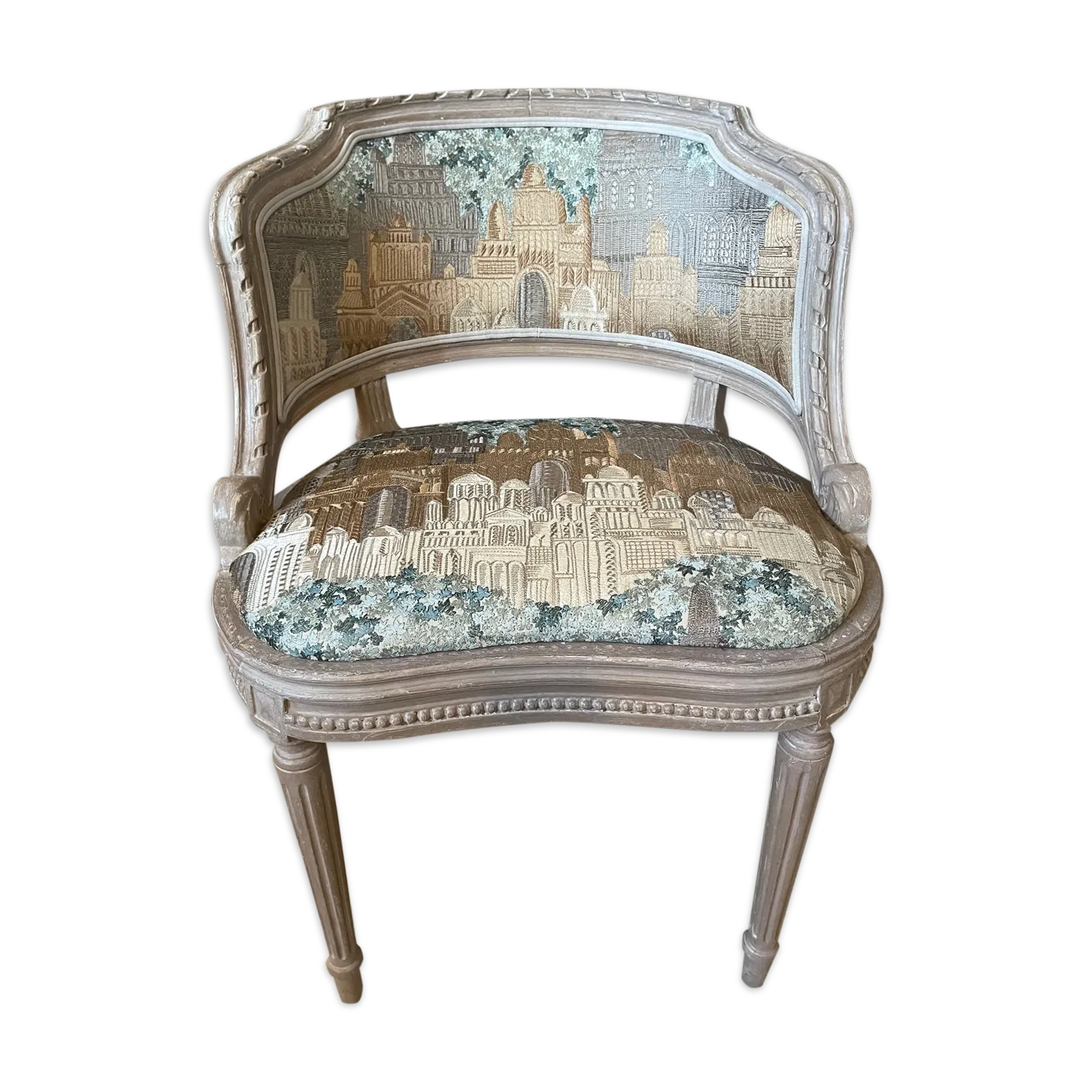 Armchair Louis XVI, 1800s, Antique