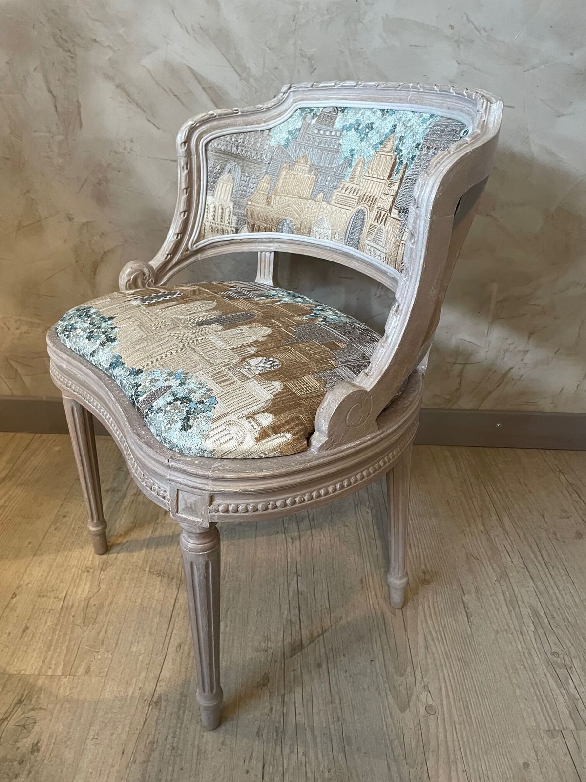 Armchair Louis XVI, 1800s, Antique photo vinterior