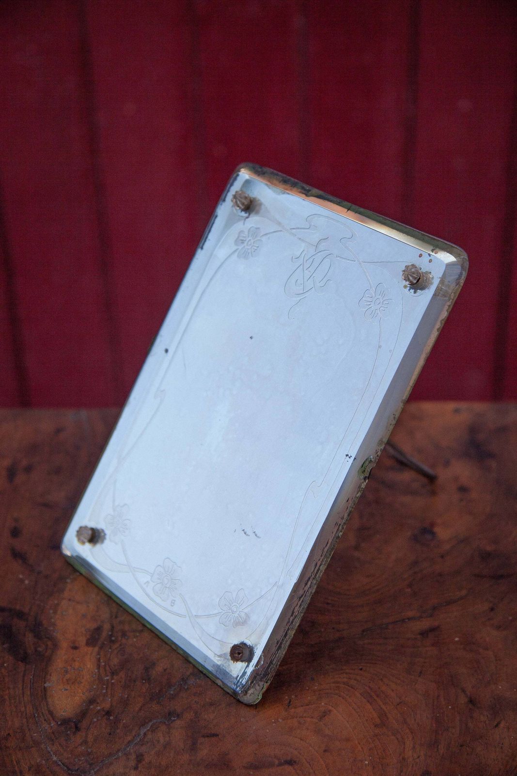 Art Nouveau Wooden Table Mirror. 19th photo Home Decor