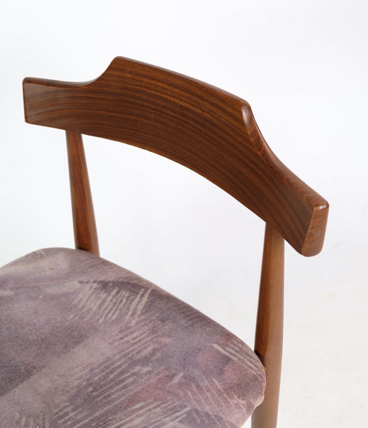 Four Dining Room Chairs In Teak And Grey Fabric By Hans Olsen From 1960s photo Furniture