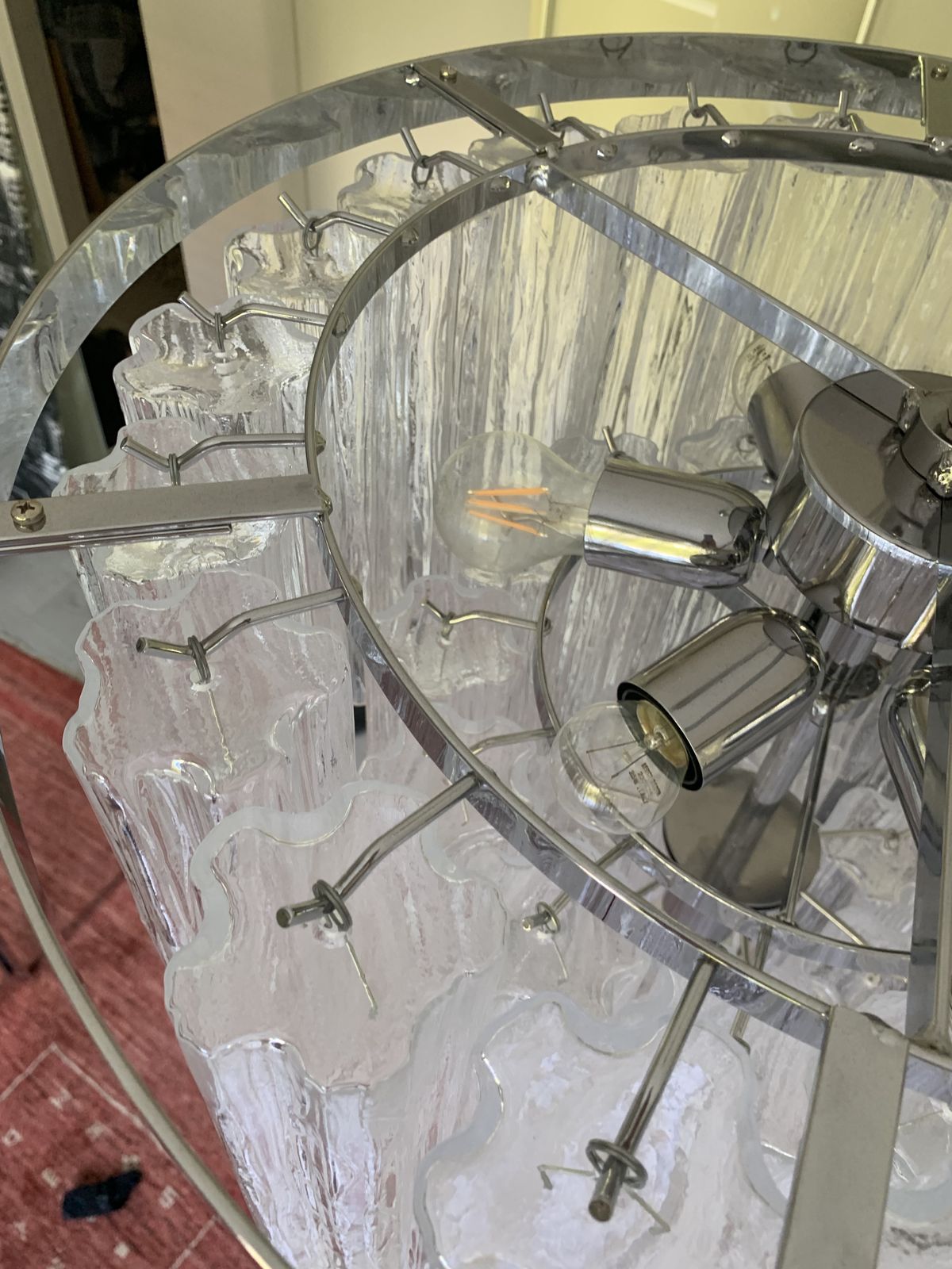 Impressive Murano Glass Sputnik Chandelier Like Mazzega Zuccheri Venini Barovier Style photo buy