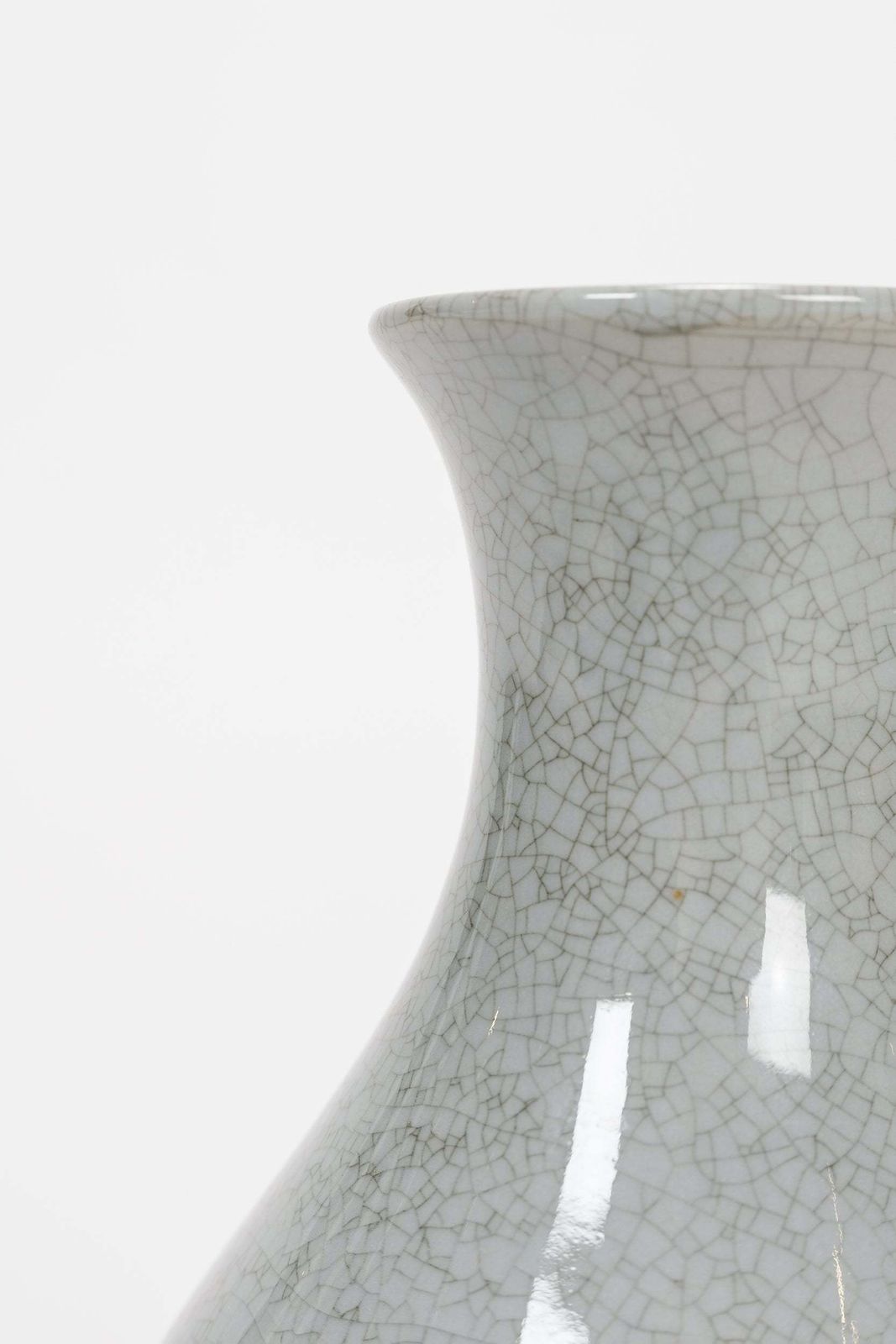 Lyngby Craquele Porcelain Vase, 1930s, Denmark photo 215.0