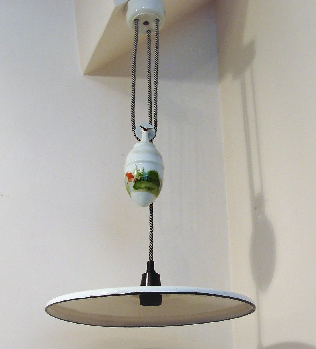 Hanglamp met contragewicht, jaren 1930 photo for sale
