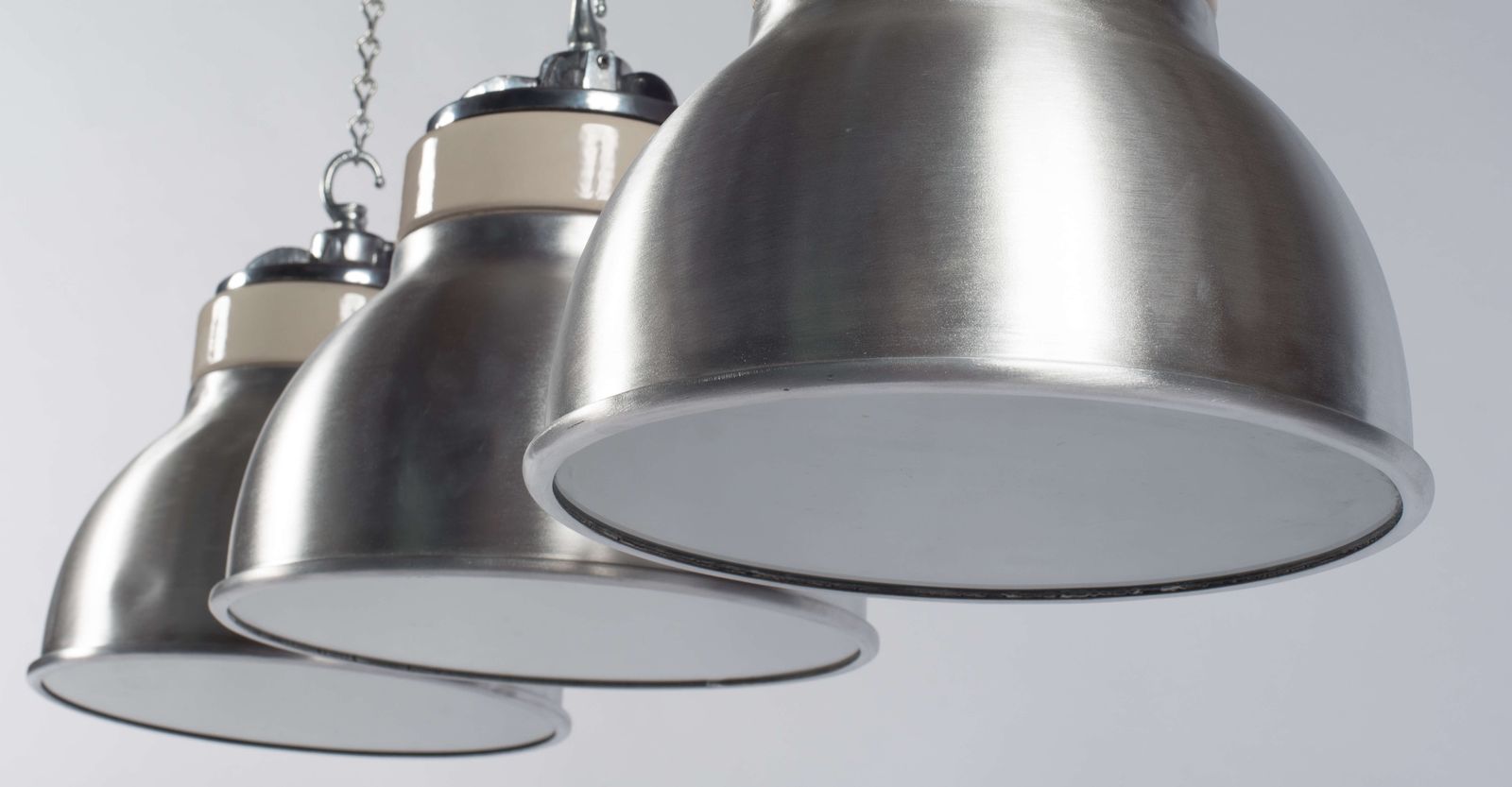 Vintage Industrial Pendant Lights Reclaimed From Ceramics Factory photo buy