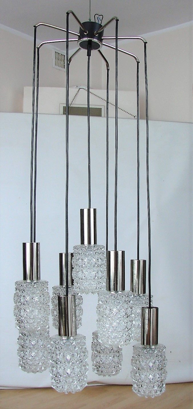 The Bauhamp Leuchten Neheum Type 421 Cascade Chandelier