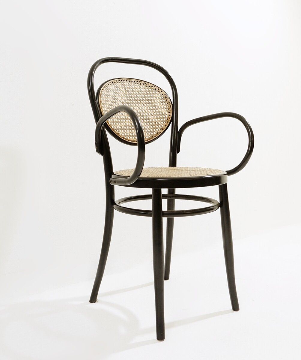 Set Of 8 Early Mid Century Dining Chairs By Thonet photo for sale