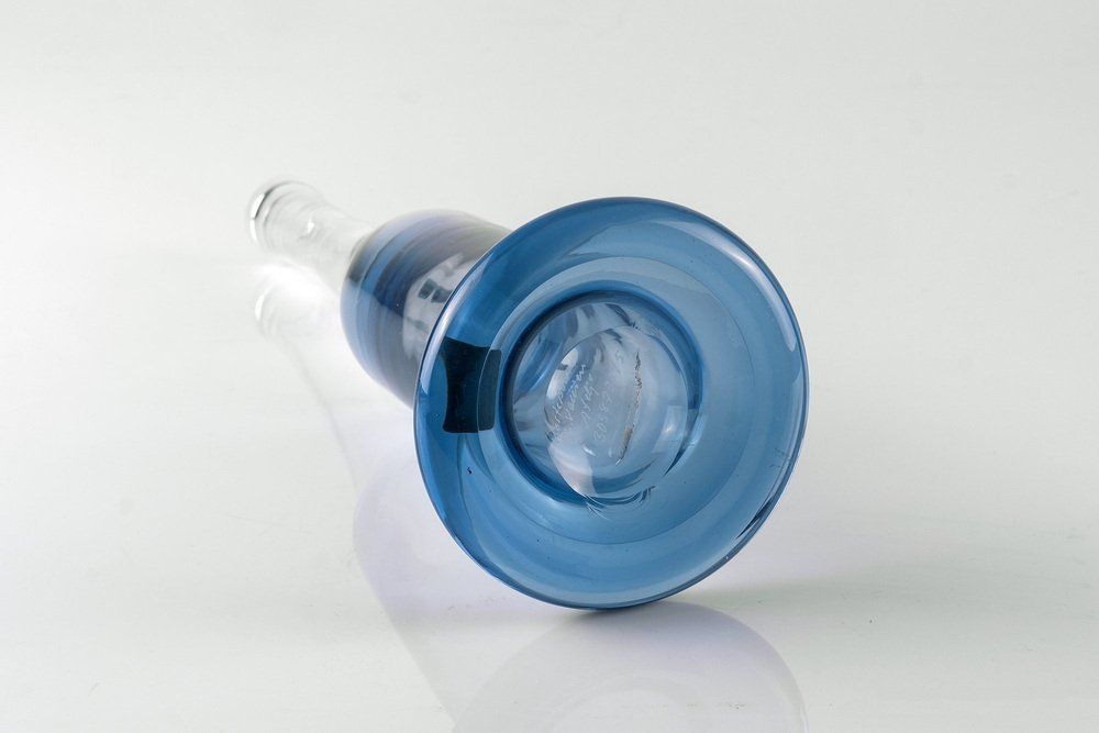 Glass Vase By Bertil Vallien For Kosta Boda, Sweden, 1980s photo for sale