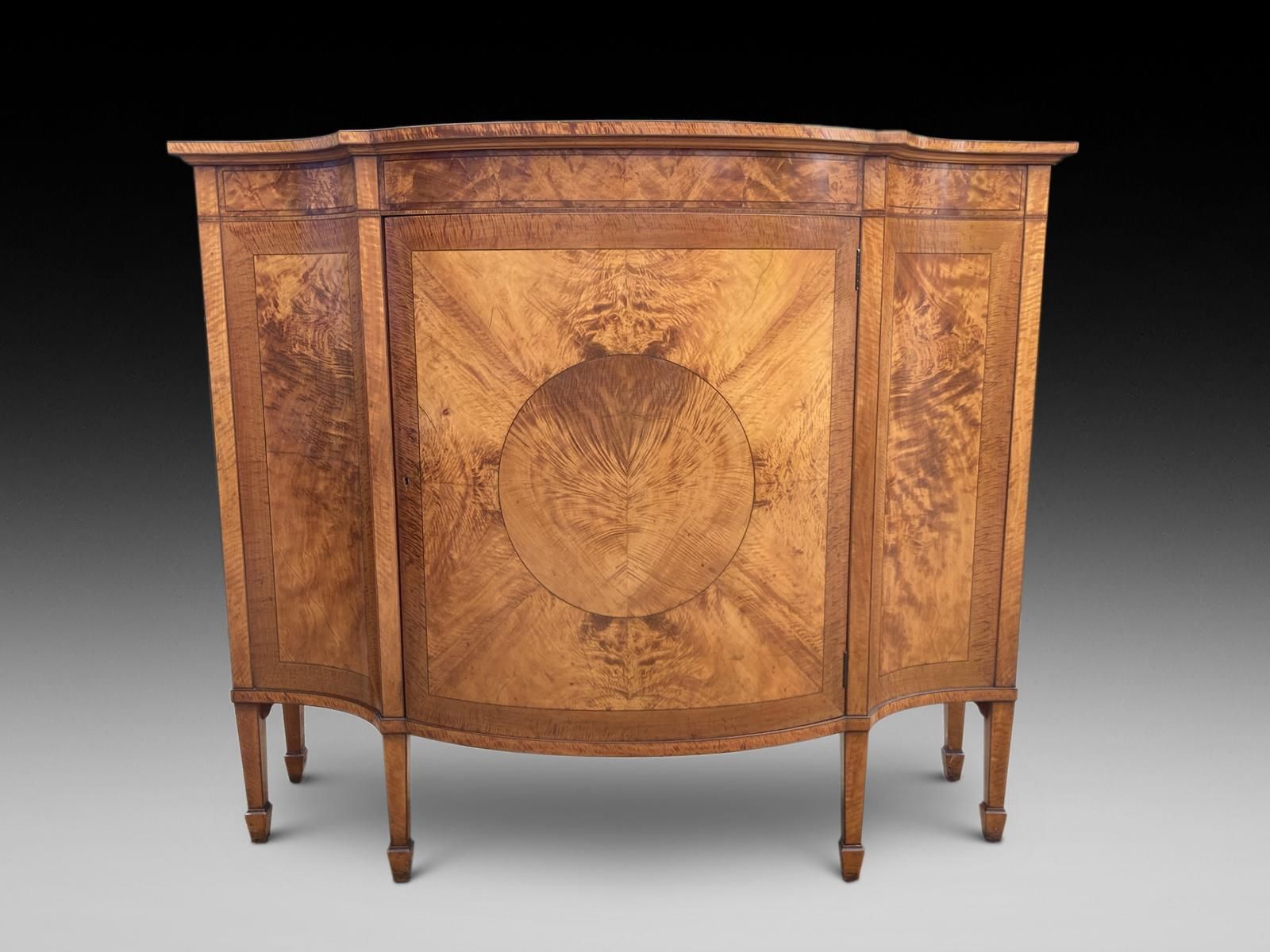 20th Century Satinwood Veneered Credenza