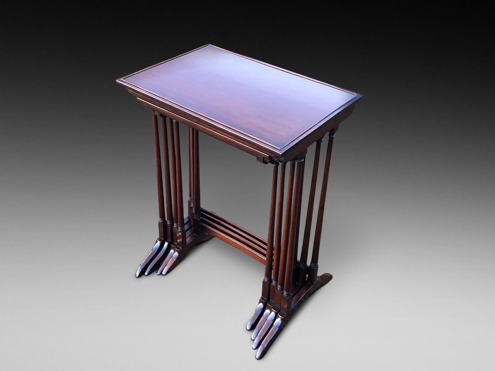 Georgian Style Mahogany Nest Of Tables