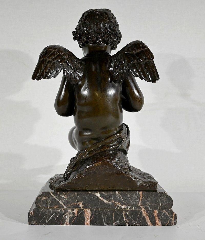 photo buy Bronze “Angelot à La Flute” – Late 19th Century