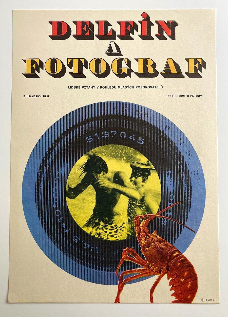 Movie Poster, With Children At The Seaside, Zdeněk Virt, 1973