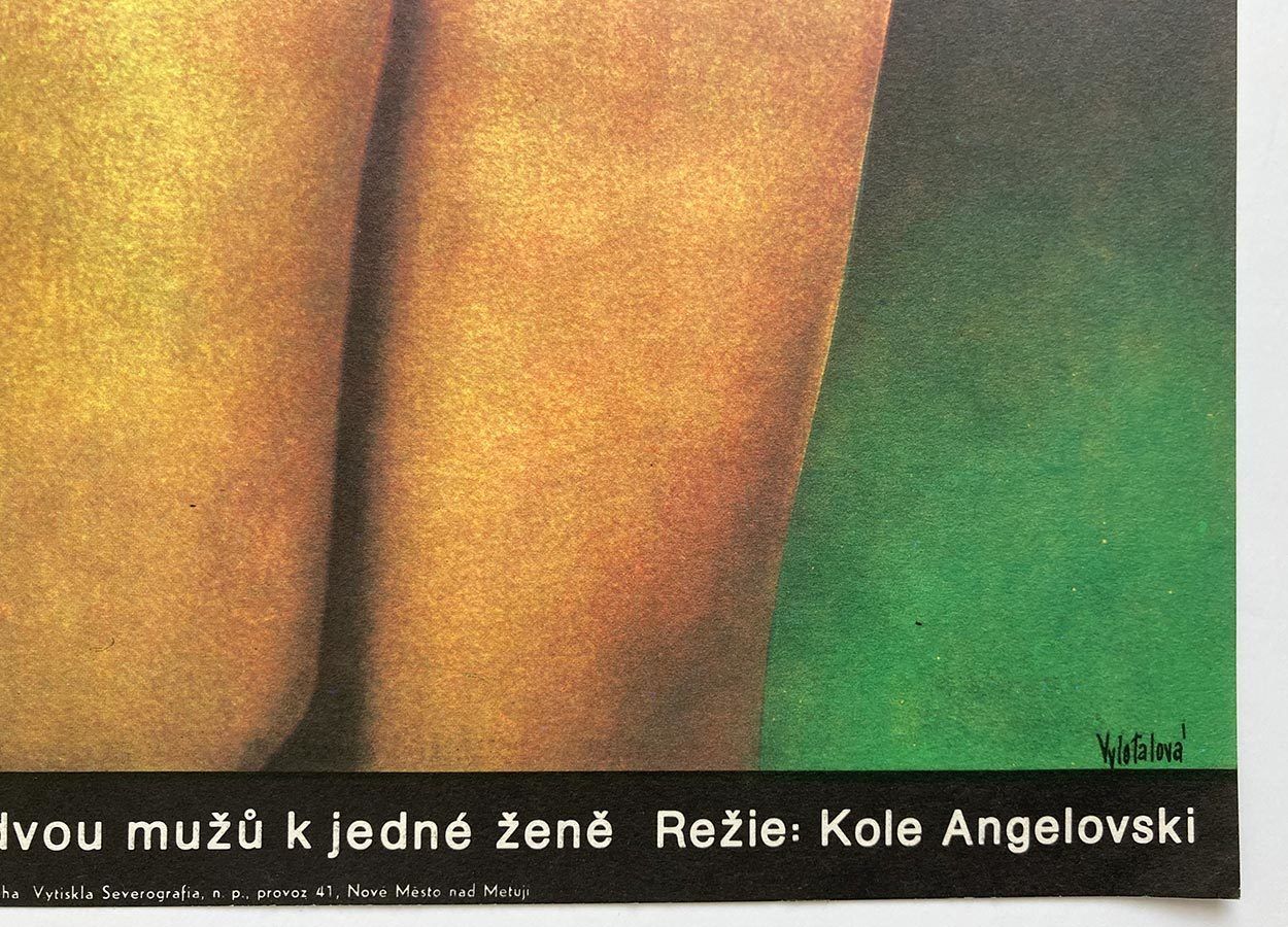 Original Movie Poster, We’re Cursed, Irina, Olga Poláčková Vyleťalová, 1977, Genuine Czech Vintage Print photo for sale
