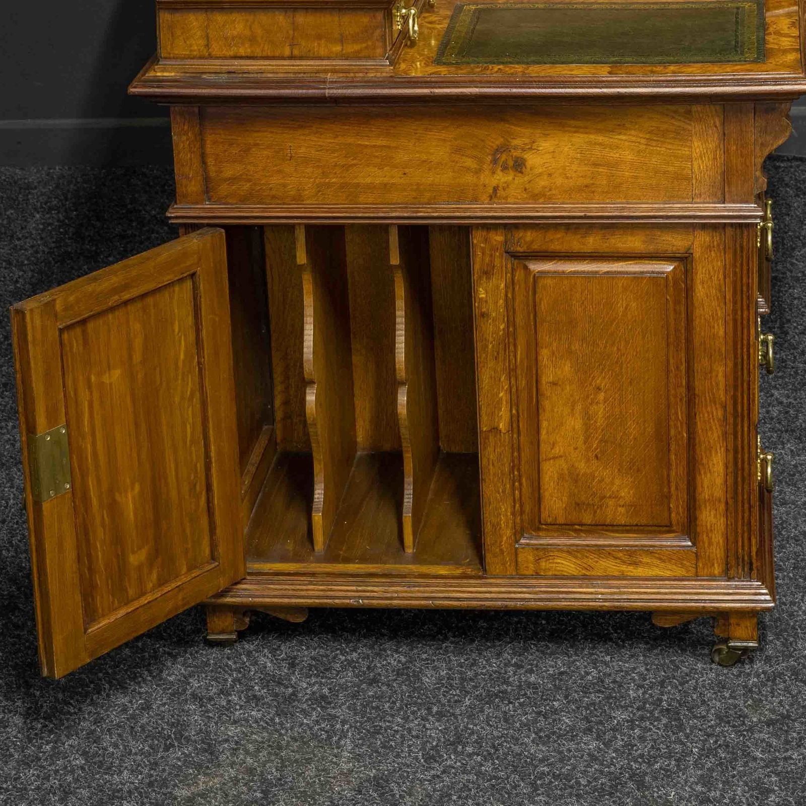 Late Victorian Pollard Oak Desk By Thomas Turner photo vinterior