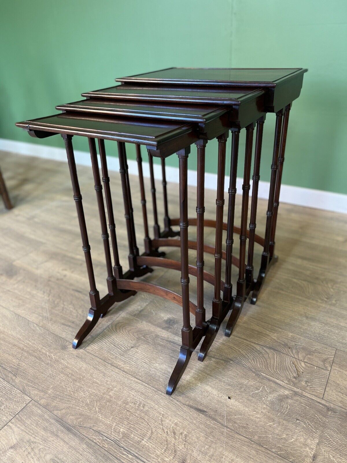 A Good Fine Edwardian Rosewood Quarteto Nest Of Tables photo for sale