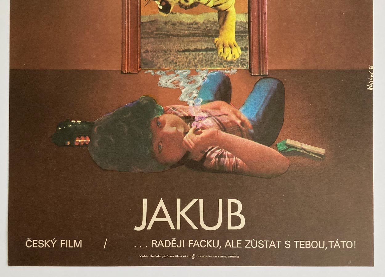 Original Film Poster, Jakub, Olga Poláčková Vyleťalová, 1976, Genuine Czech Vintage Print photo for sale