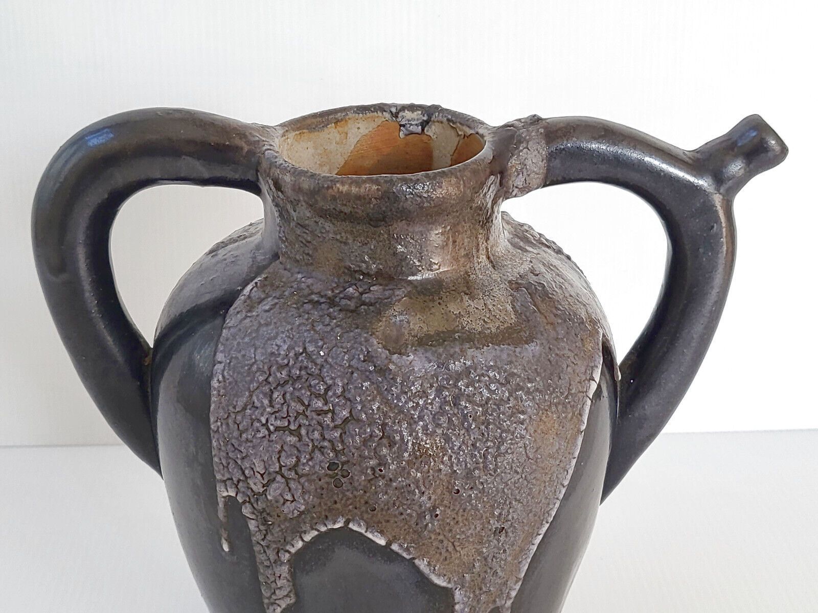 French Art Deco Vase By Leon Pointu Ceramic Stoneware Saint Amand En Puisaye photo furniture