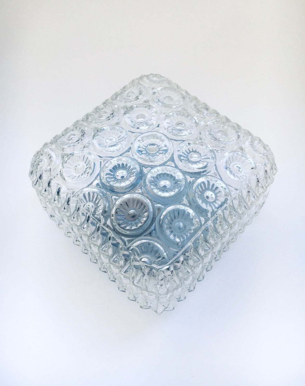Bloem Glazen Wandlamp Van Massive, Jaren 1970