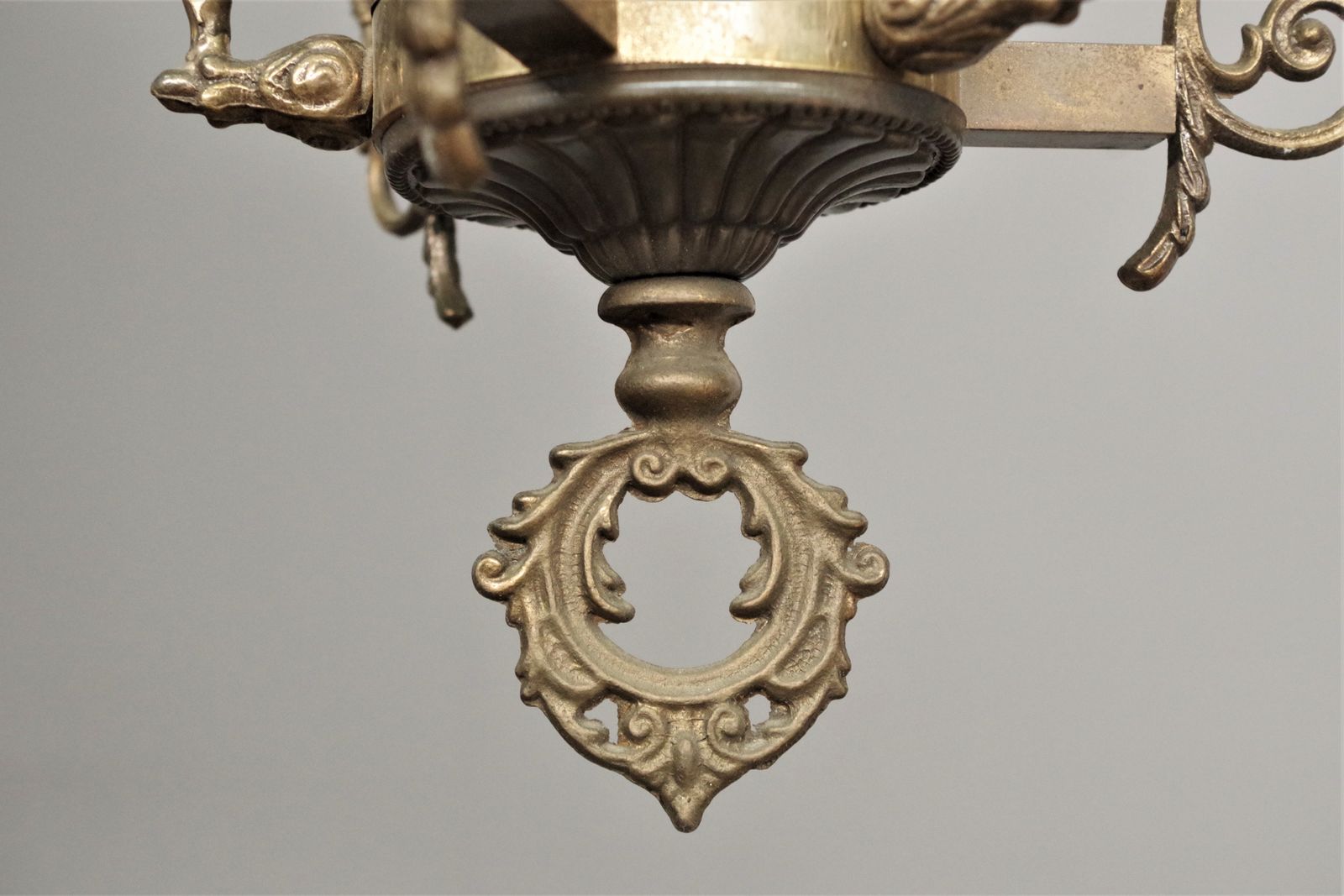 Bronze Pendant Lamp With Angels, 1960s photo furniture