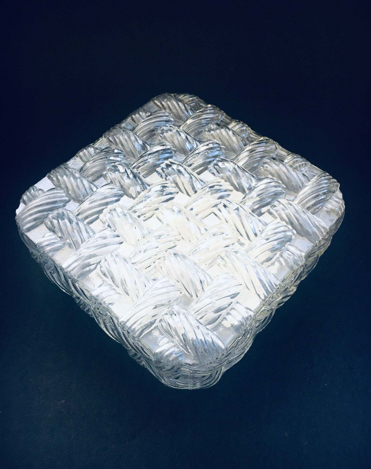 Gevlochten Snoer Glazen Wandlamp Van Massive, Jaren 1970
