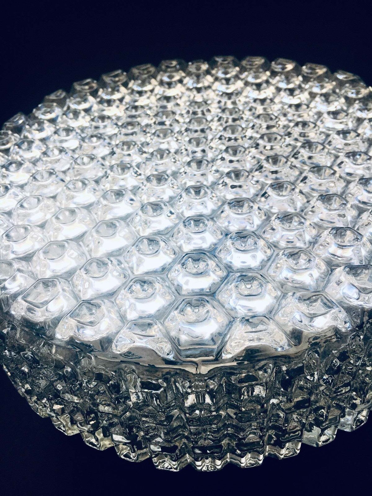 Mcm Beehive Glass Sconce Wall Lamp, Uk 1960's photo buy