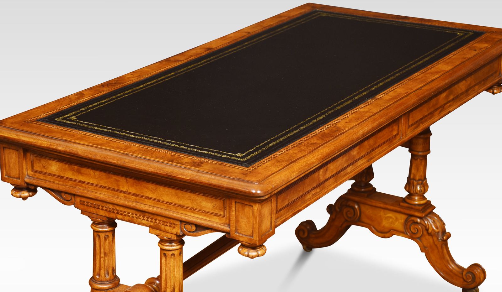 Walnut Writing Desk In The Manner Of Gillows photo for sale