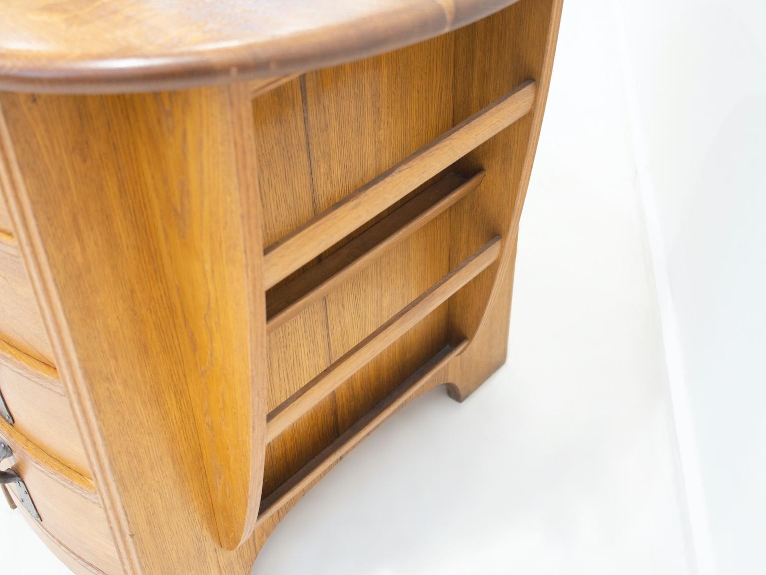 photo vinterior Swedish Art Nouveau Style Oak Writing Desk