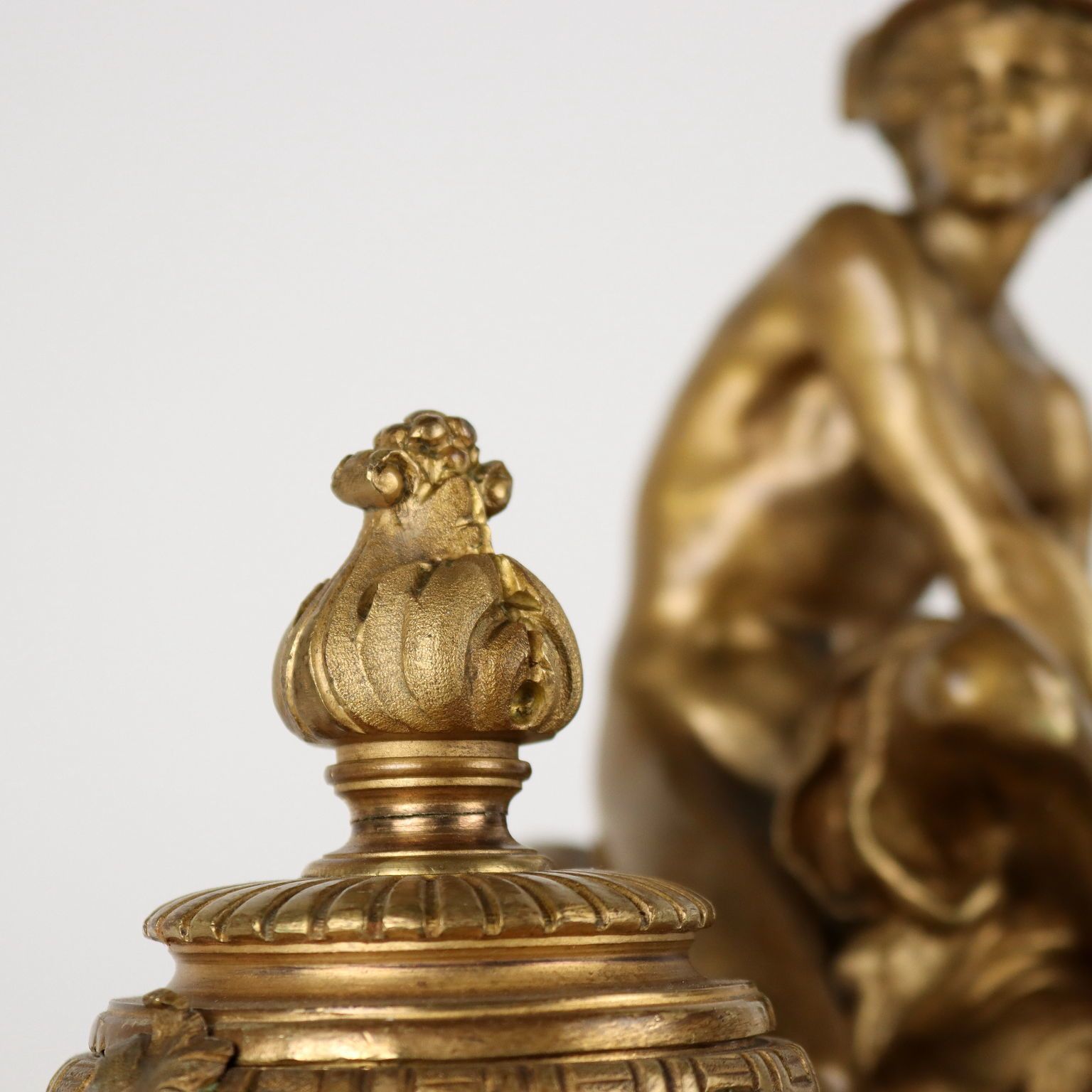 Home Decor Inkwell By Jean Marie Pigalle Bronze Marble France XIX Century photo