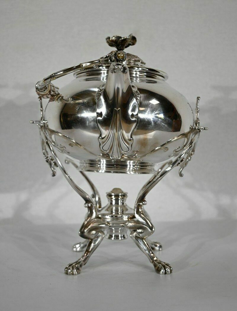 Home Decor Samovar In Silver Metal, Maison Christofle   Early 20th Century photo