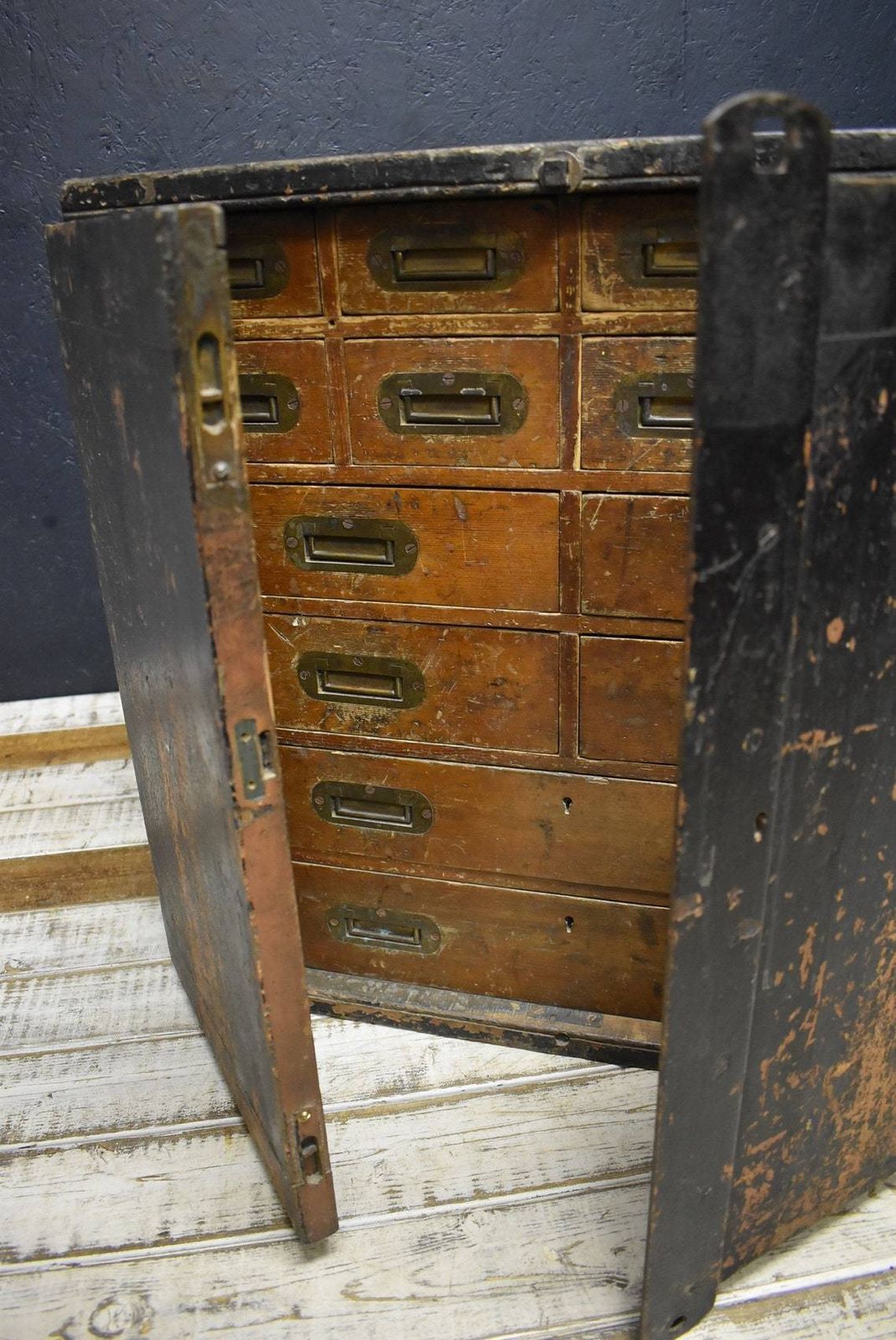 Military Campaign Chest Of Drawers / Strong Box photo 860.0
