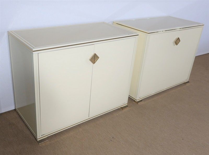 Pair Of Small Sideboards, Signed Pierre Vandel – 1970 photo furniture