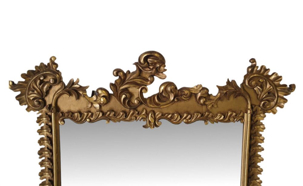 A Very Fine Early 19th Century Irish William IV Giltwood Overmantle Mirror photo furniture