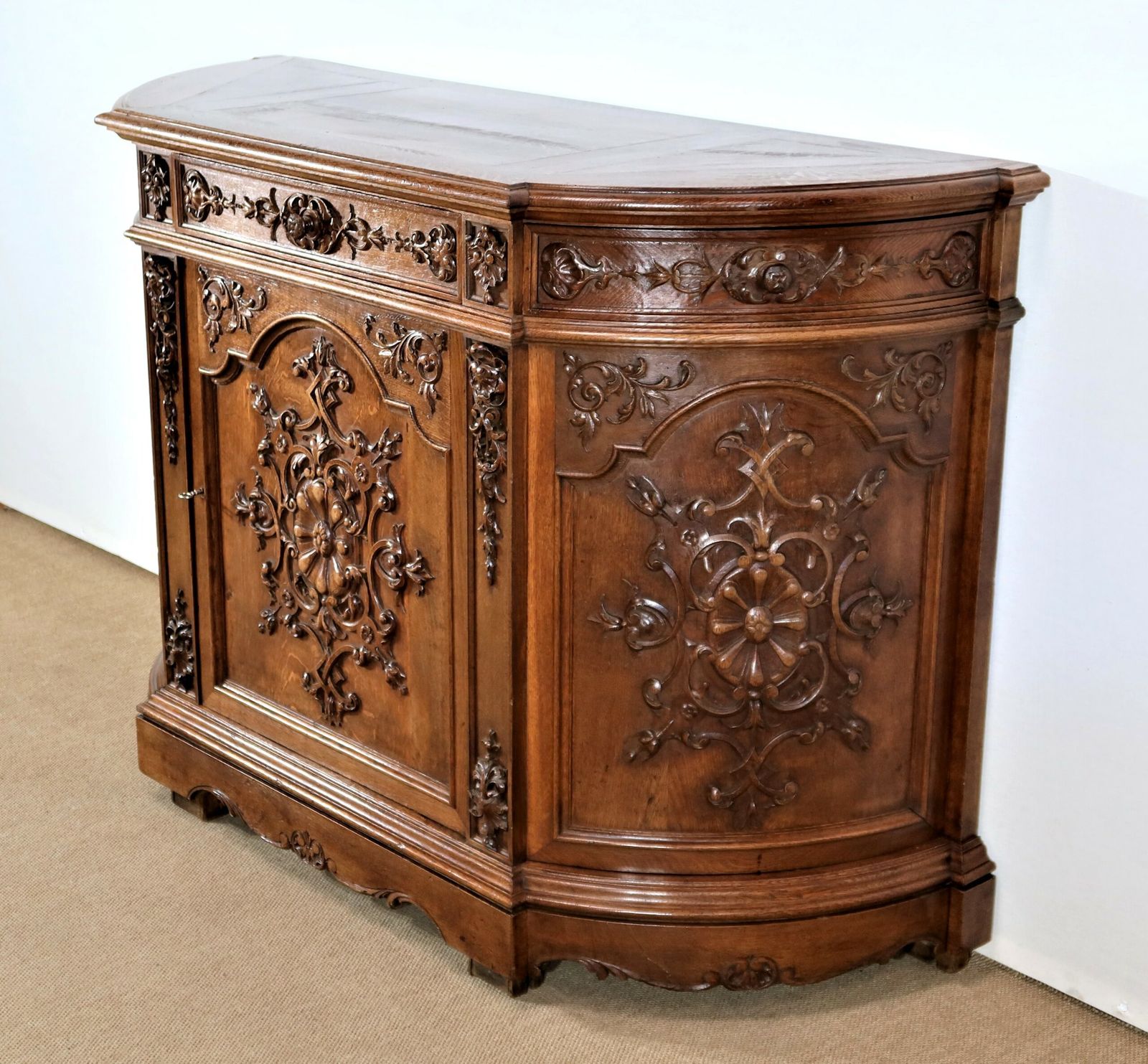 Property Sideboard In Oak, Louis Philippe Style   Late 19th Century photo for sale