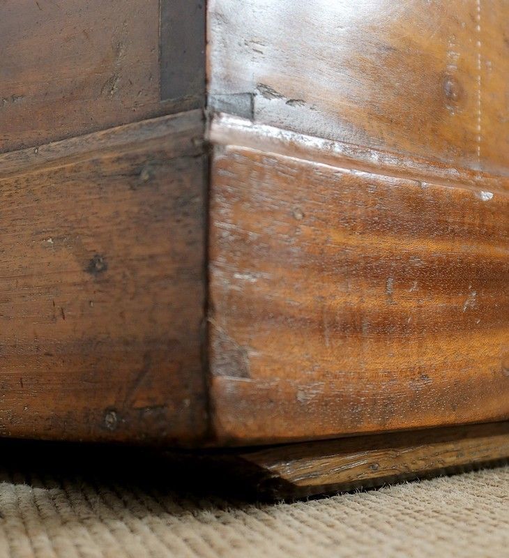 Furniture Mahogany Travel Trunk   2nd Half Of The 19th Century photo