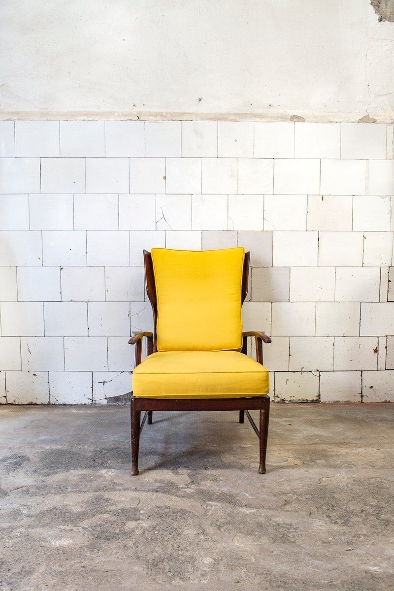 Reclining Wooden Chair, Italy, 1950s photo furniture