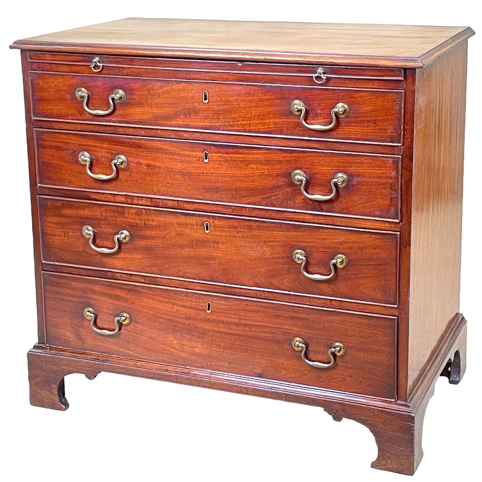 Georgian 18th Century Mahogany Chest With A Slide (England, Circa 1760)